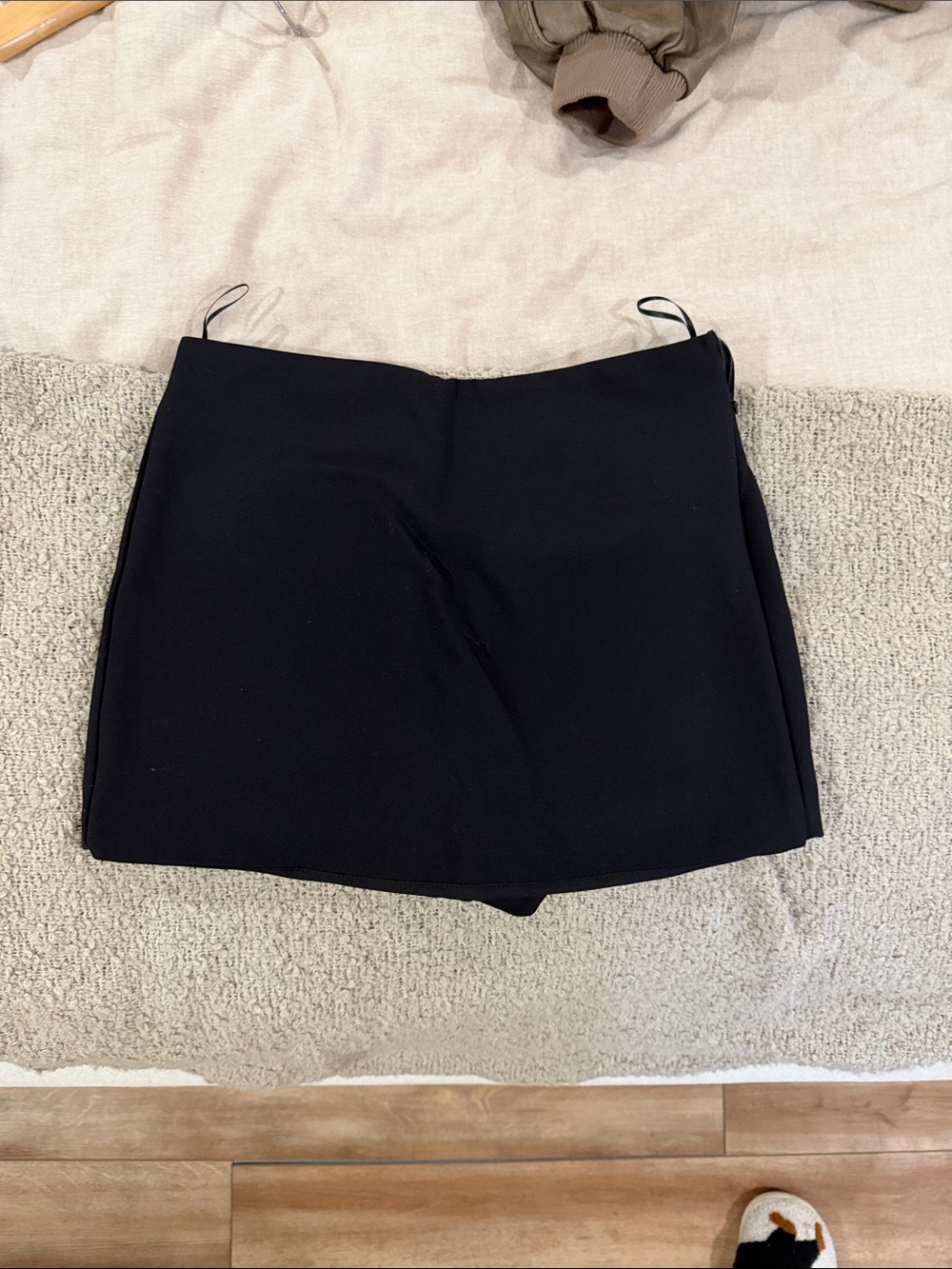 Zara Black A-Line Skort